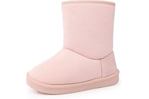 FANTURE Toddler Snow Boots for Girls Boys Winter Warm Fur Lined Kids Non Slip Outdoor Shoes (Toddler/Little Kid)