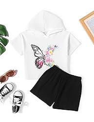 Arshiner Big Girls Summer Outfits Hoodie Outfits