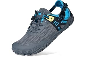 Eagsouni Womens Mens Water Shoes Quick Dry Sport Aqua Shoes Barefoot Non-Slip Outdoor Hiking Sandals with Wide Toe Box & Arch Support