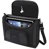 USA Gear Tablet Bag Compatible with 11 inch iPad Pro & 10.2 inch Tablets - Adjustable Interior Fits Keyboard, Charger more