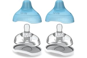 Kiinde Twist Active Latch Nipples for Breast Milk or Formula Feeding - Medium Flow (2 Pack)