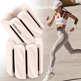 Ankle Wrist Weights for Women 2lbs/4lbs Pairs Adjustable Silicone Weights | Weighted Bangles for Arm Leg Workouts, Perfect for Pilates, Barre, Yoga, Walking Home Fitness