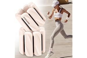 INDEPANDIA Wrist & Ankle Weights for Women and Men, 2lbs/4lbs Pairs Adjustable Silicone Weighted Bangles for Arm & Leg Workouts, Perfect for Pilates, Barre, Yoga, Walking & Home Fitness 24055