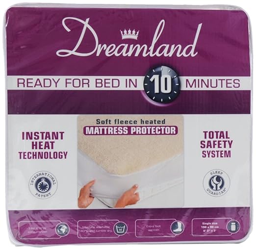 Dreamland Fleece Mattress Protector Double Amazon.co.uk Kitchen & Home