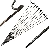 Oypla Steel Barrier Fencing Pins 10mm x 1150mm Pack of 10 view 1