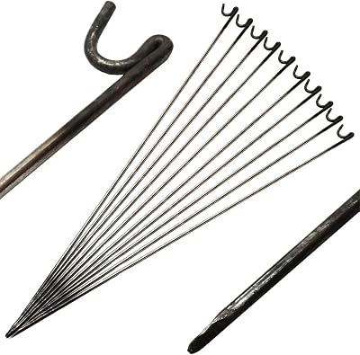 Oypla Steel Barrier Fencing Pins 10mm x 1150mm Pack of 10