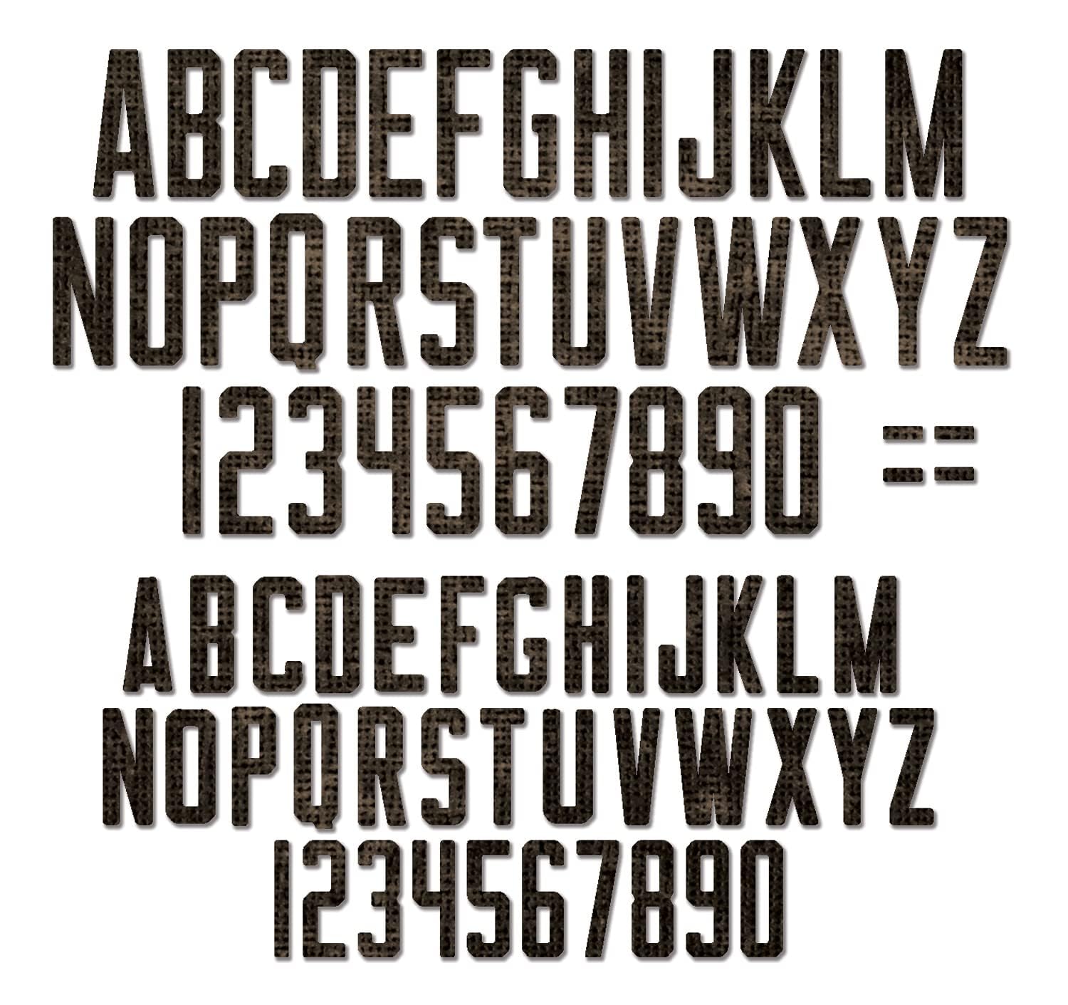 Sizzix Thinlits Die Set 73PK Alphanumeric Theory by Tim Holtz | 665924 | Chapter 3 2022, Plastic Paper, Multicolor, One Size — image 1