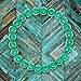 Natural Genuine Green Agate Jade Gem Bead, maxin 8MM Selastic Stretch Stone Loose Beaded Bracelet,Unisex