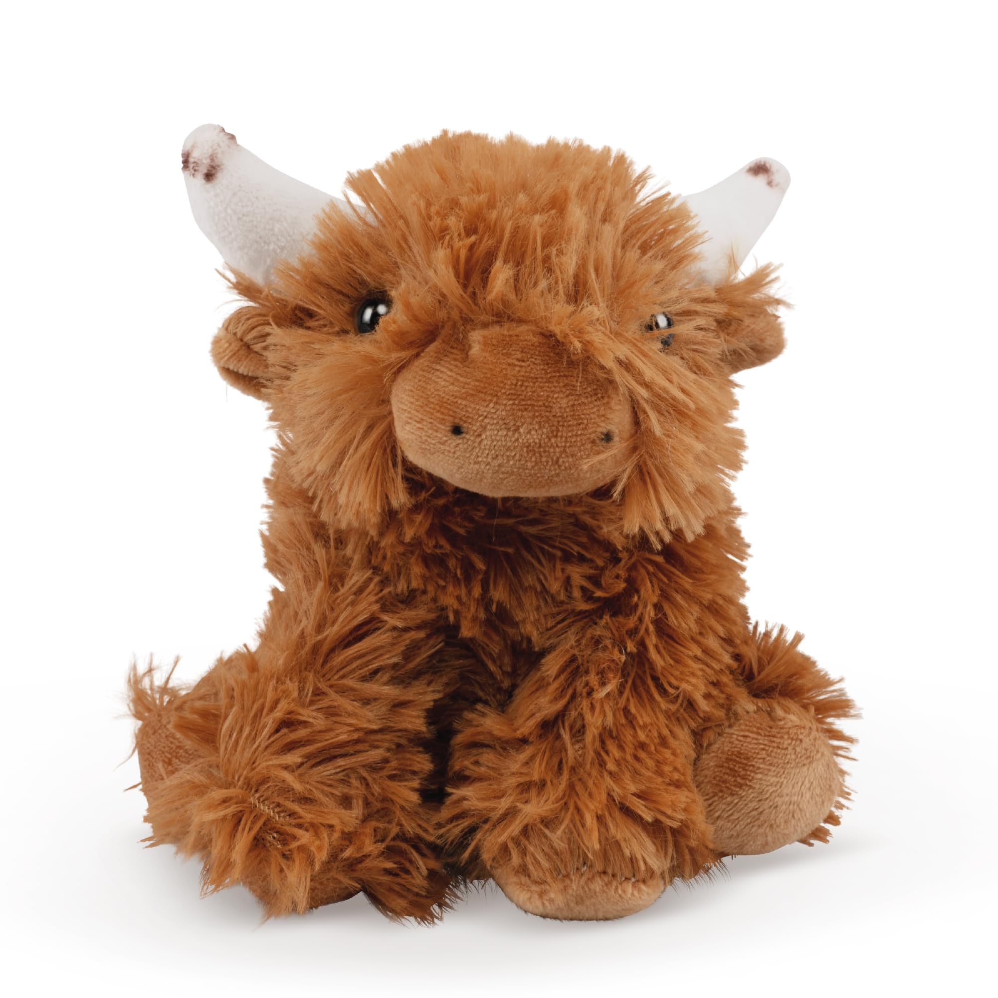 Living Nature SMOLS Highland Cow Plush Toy | Soft Toy Gift For Kids | Naturli Eco-Friendly Plush, Brown