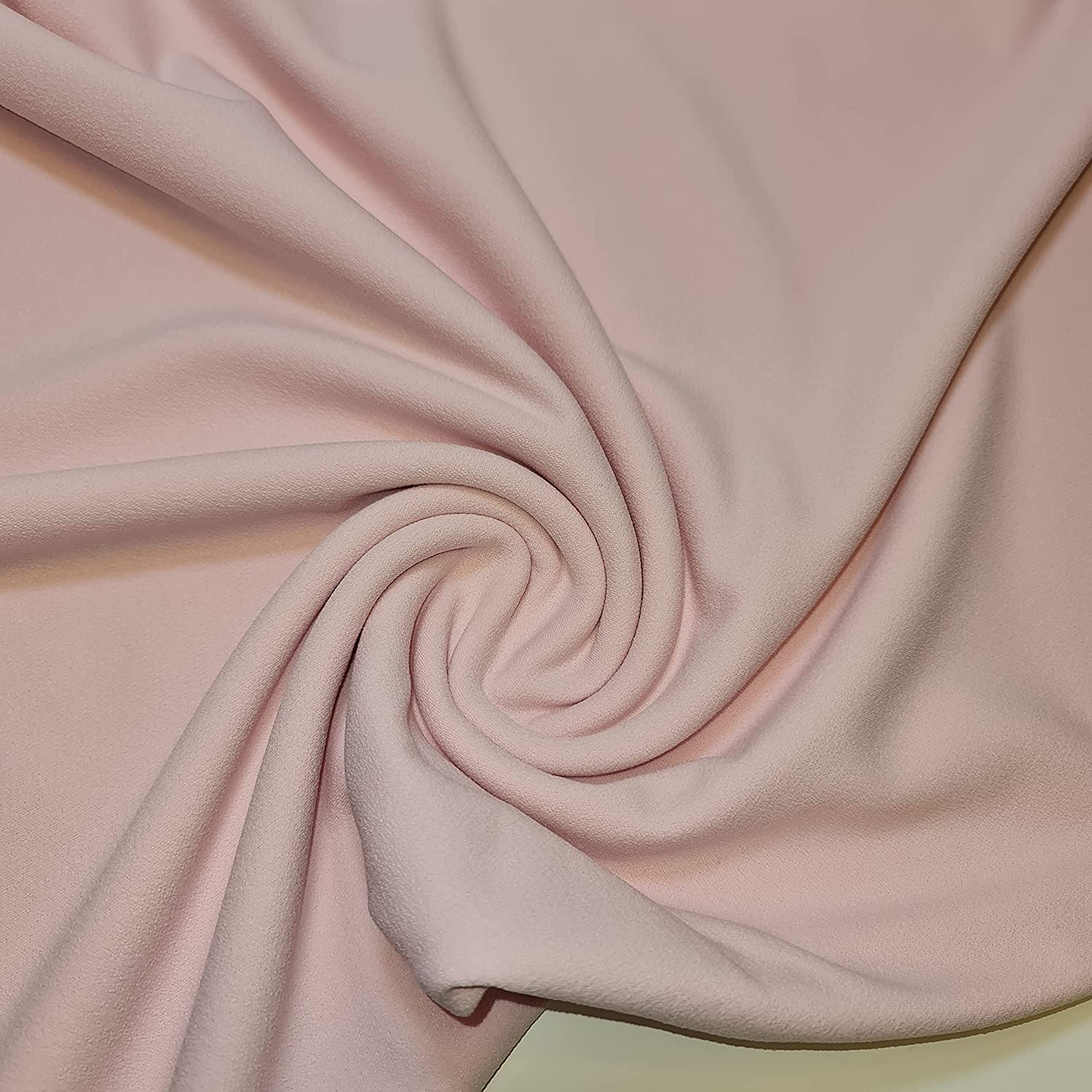 Scuba Crepe Breathable Superior Quality Stretch Wet Suit Dress Fabric 140cm Wide (5 Meter, Pink)