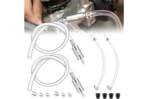 SSFUN Brake Bleeder Hose, 2025 New One Way Check Valve Tube Bleeding Tool Kit for Car Motorcyle Clutch - Universal Hydraulic Brake Fluid Bleeder with Complete Kit (2 Set)