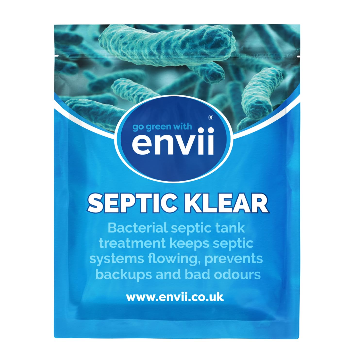 Envii Septic Klear - Septic Tank Treatment Bacteria & Enzyme Tablets Remove Smells and Unblocks Septic Tank Care (24 tablets)