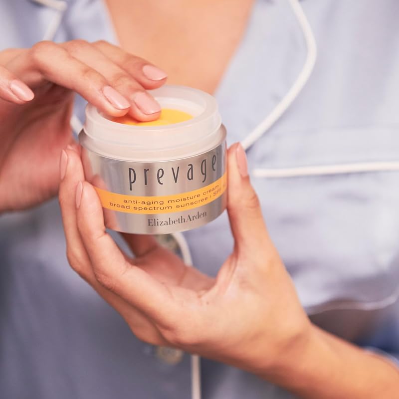 - Prevage, Crema Hidratante Antienvejecimiento con Protección Solar SPF 30, Hidratante Facial con Idebenona, 50 ml