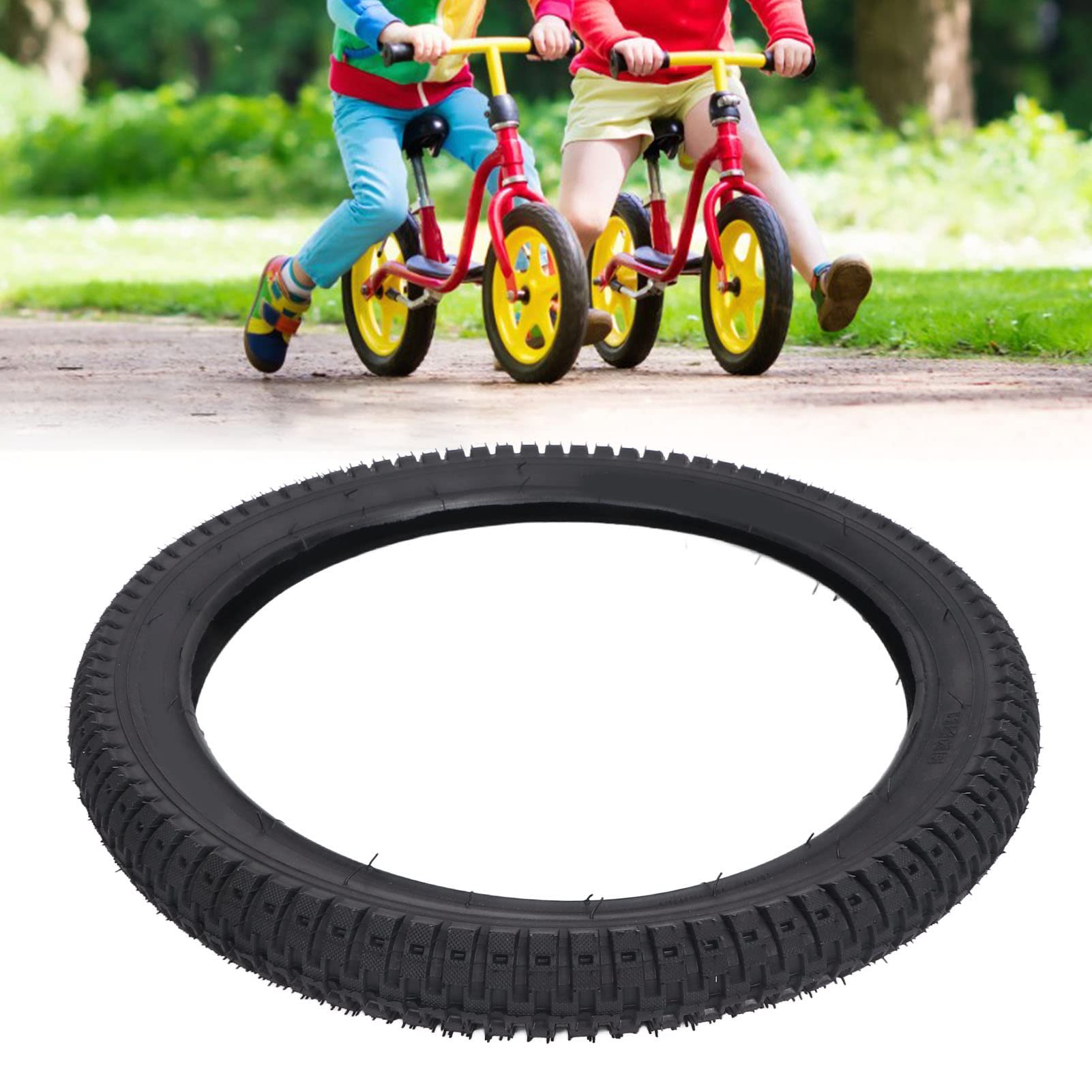 EVTSCAN 280KPa Children Bicycle Outer Tire - H Shaped Pattern Mountain Bike Outer Tyre for Cycling(16 x 2.125)