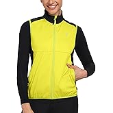 Little Donkey Andy Windproof Sleeveless Vest Jacket for Women, Water-Repellent Stretch Sports Vest for Cycling, Running