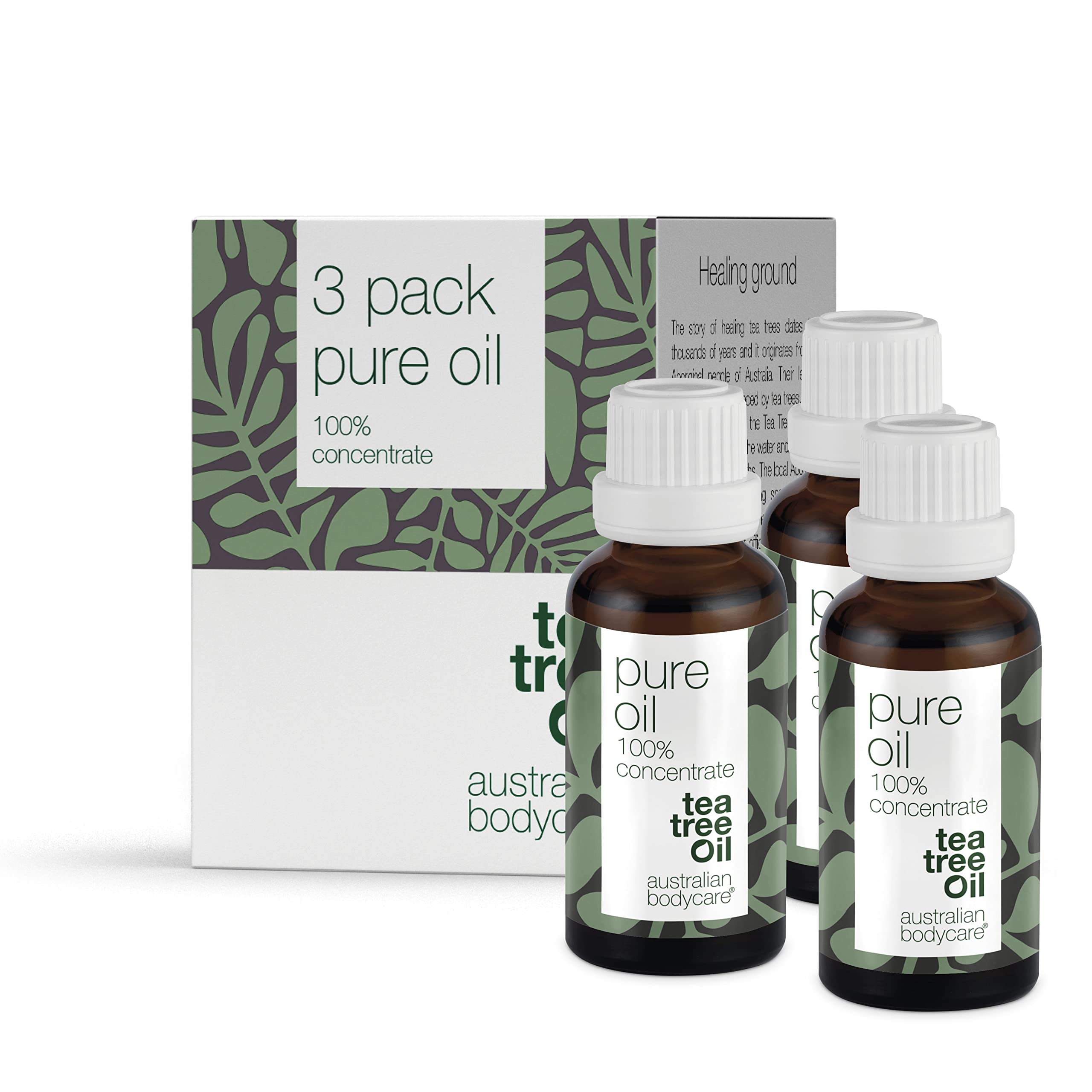 Australian Bodycare 100% Pure Tea Tree Oil, 3 x 30 ml | Our Tea Tree Oil is Pure and of Pharmaceutical Grade