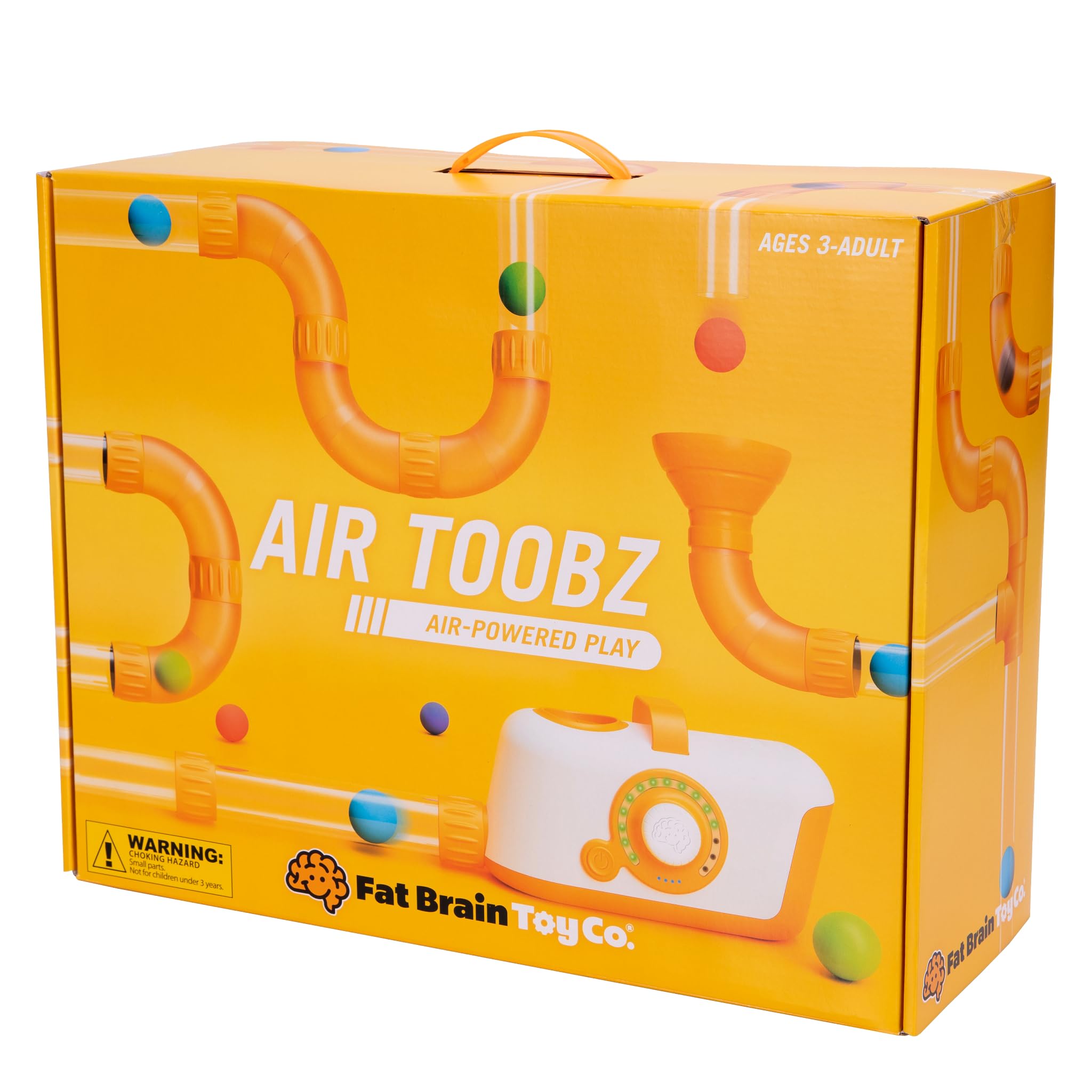 Fat Brain Toys The Original Air Toobz, Air-Powered STEM Building Toys for Kids & Teens, Kids Building Toys, STEM Toys for 3+ Year Old