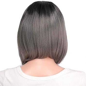 Amazon Com Synthetic Brown Short Bob Wigs For Women Natural Hair