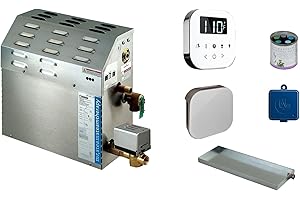 MR. STEAM Mr Steam MS-Super1-EC1 10 KW Steam Bath Generator with Air Butler Package in White Finish - Free Aromatherapy Sampler Included