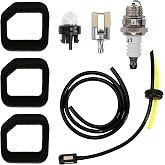 3TVol Replacement 6698373 Air Filter and Fuel Line Kit Compatible with Hitachi Leaf Blower RB24EA RB24EA (S) RB24EAP 23.9cc