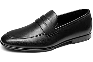 Bruno Marc Men's Penny Loafers Leather Dress Loafer Shoes Comfortable Lightweight Classic Slip-on Shoes