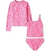 The Children's Place Girls Rashguard and Swimsuit Set