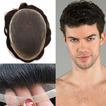 Amazon Com Lhc Men S Toupee French Lace With Skin Human Hair