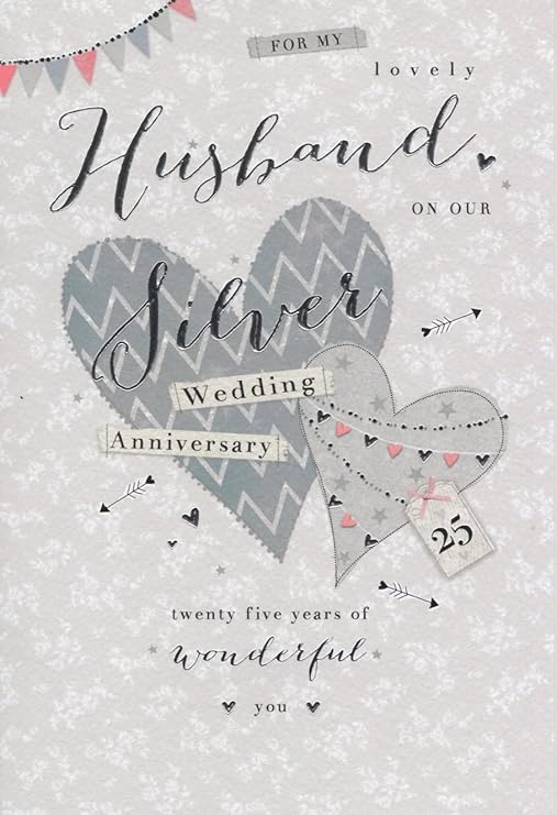 25th wedding anniversary for husband