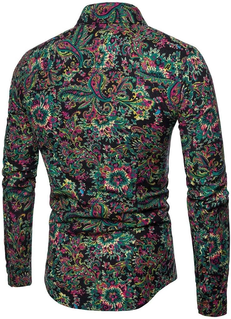 long sleeve floral shirt dress