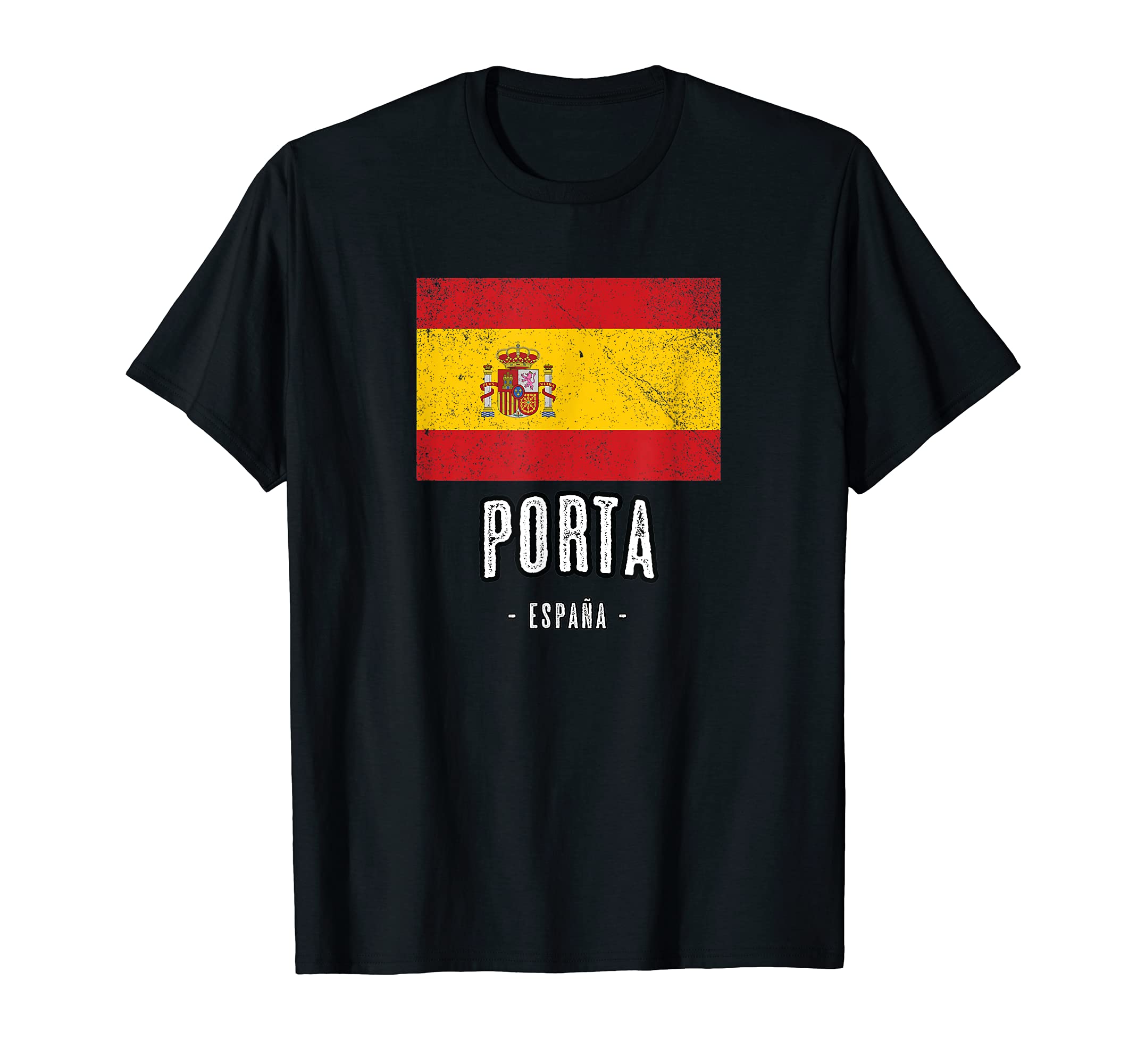 Porta Spain | ES Flag, City - Bandera Ropa - T-Shirt