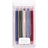 Steel Mill & Co Gel Pen Set, Faith Inspired Journaling Pens for Bible Study and Notetaking with Pocket Clip (Greater than the Highs and Lows)