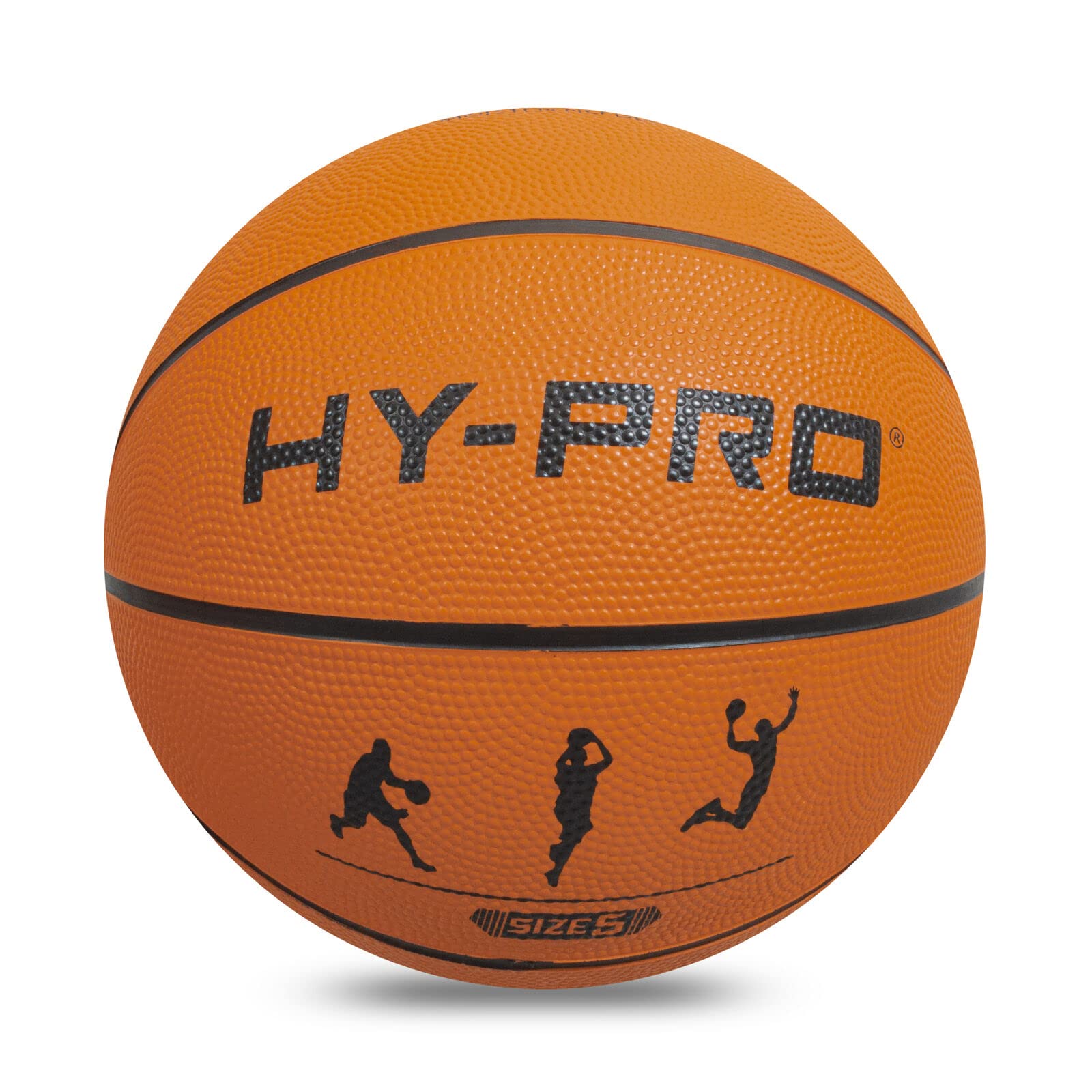 Hy-Pro Basketball Size 5 – Basketball Ball with Durable Rubber Compound, High Bounce, Pimpled Grip for Enhanced Control, Recreational Ball for Home and Court Play, Outdoor Indoor Basket Ball, Tan