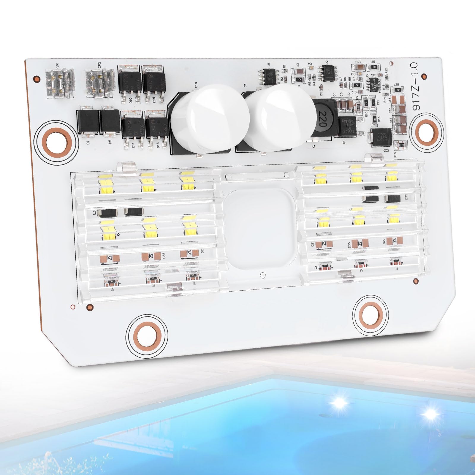Photo 1 of 619917Z 500W LED Light Engine Circuit Board PCBA Replacement Compatible with Pentair IntelliBrite 5G Pool Light White 55W, 2011-Current 601300 601301 601302 601303 601304 601305 601306 601307 601308