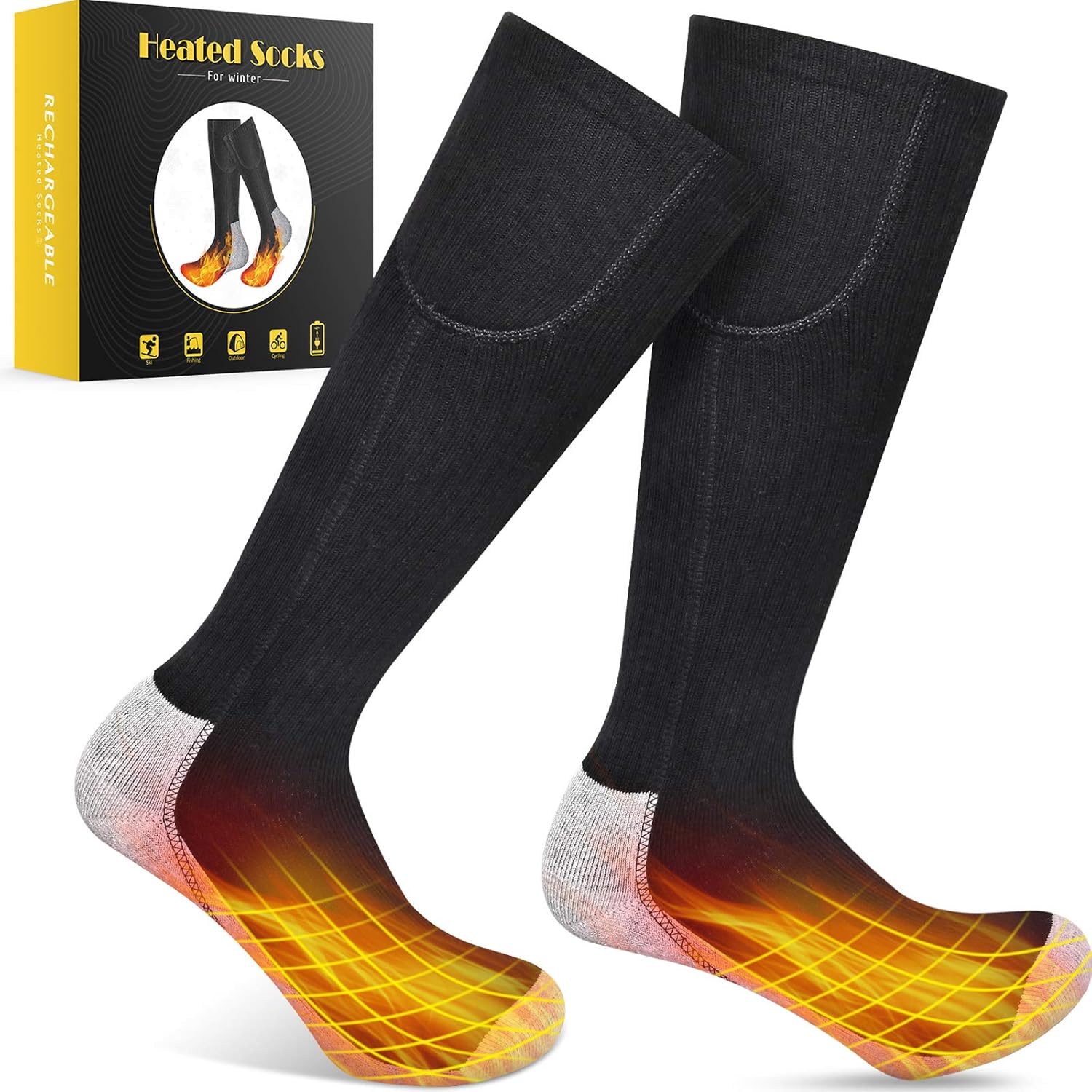 GREATSSLY Heated Socks, for Men & Women, More Than 10 Hours