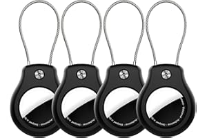 Citymore for AirTag Keychain Holder- 4 Pack, Waterproof Air Tag Lock Case, Compatible with Apple AirTags, Ultra Secure Apple 