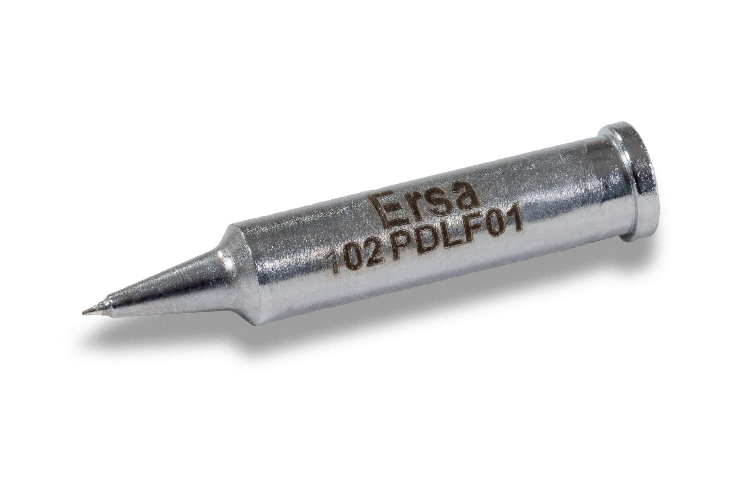 ersa 0102PDLF01 0102 Permanent Pencil tip Straight 0.1 mm Diameter with Ersadur LF Coating (Lead Soldering) for Increased Service Life, 0,1 mm