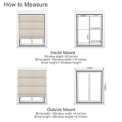 BERISSA Roman Shades for Interior Windows, Room