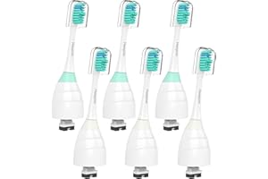 Heepim Replacment Heads Compatible with Philips Sonicare, for E-Series Essence, for Xtreme, for Elite, for Advance, and for CleanCare Electric Toothbrush, Toothbrush Replacment Heads Refills, 6 Pack