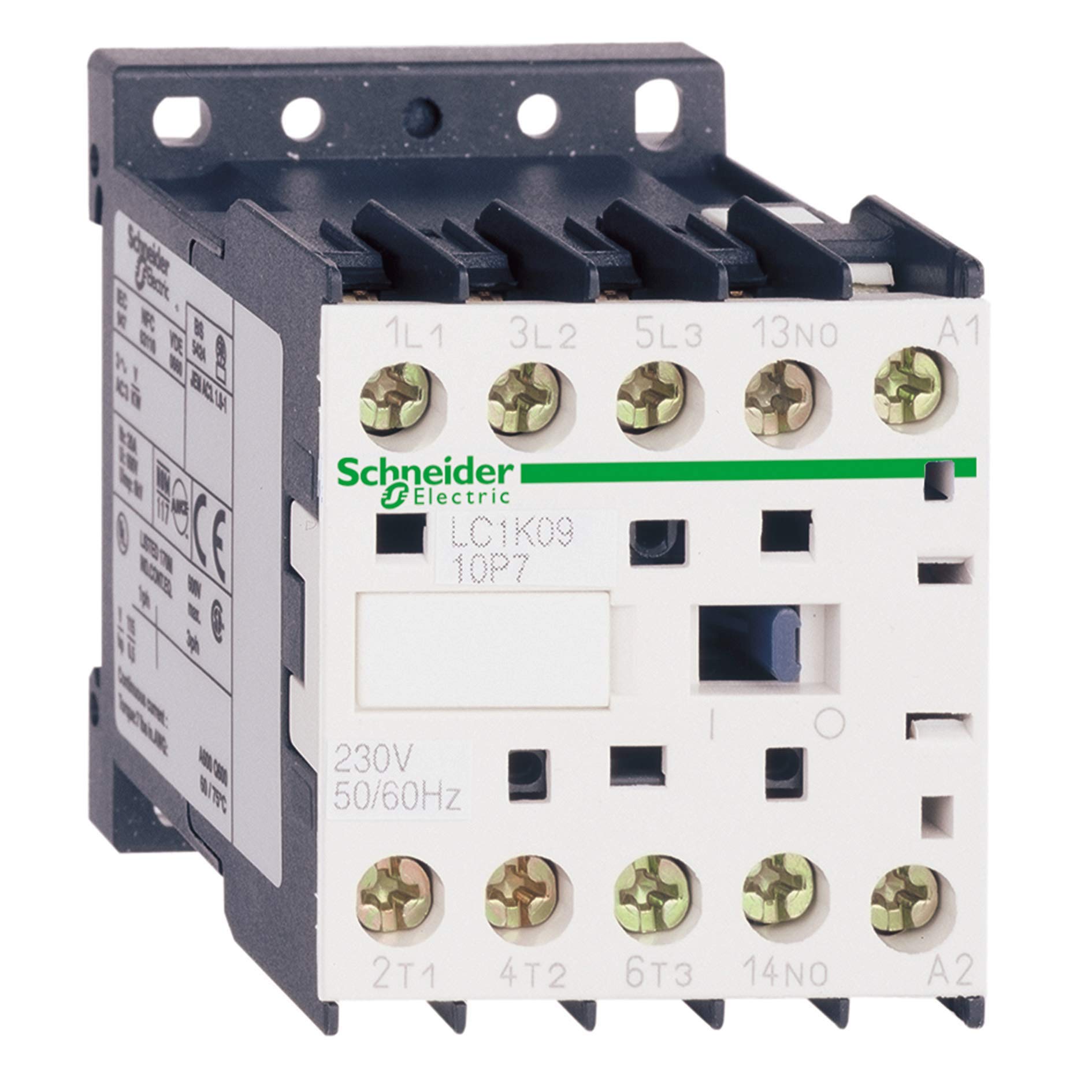 Schneider Electric, TeSys K contactor - 3P - AC-3 <= 440 V 12 A - 1 NO aux. - 24 V AC coil, LC1K1210B7