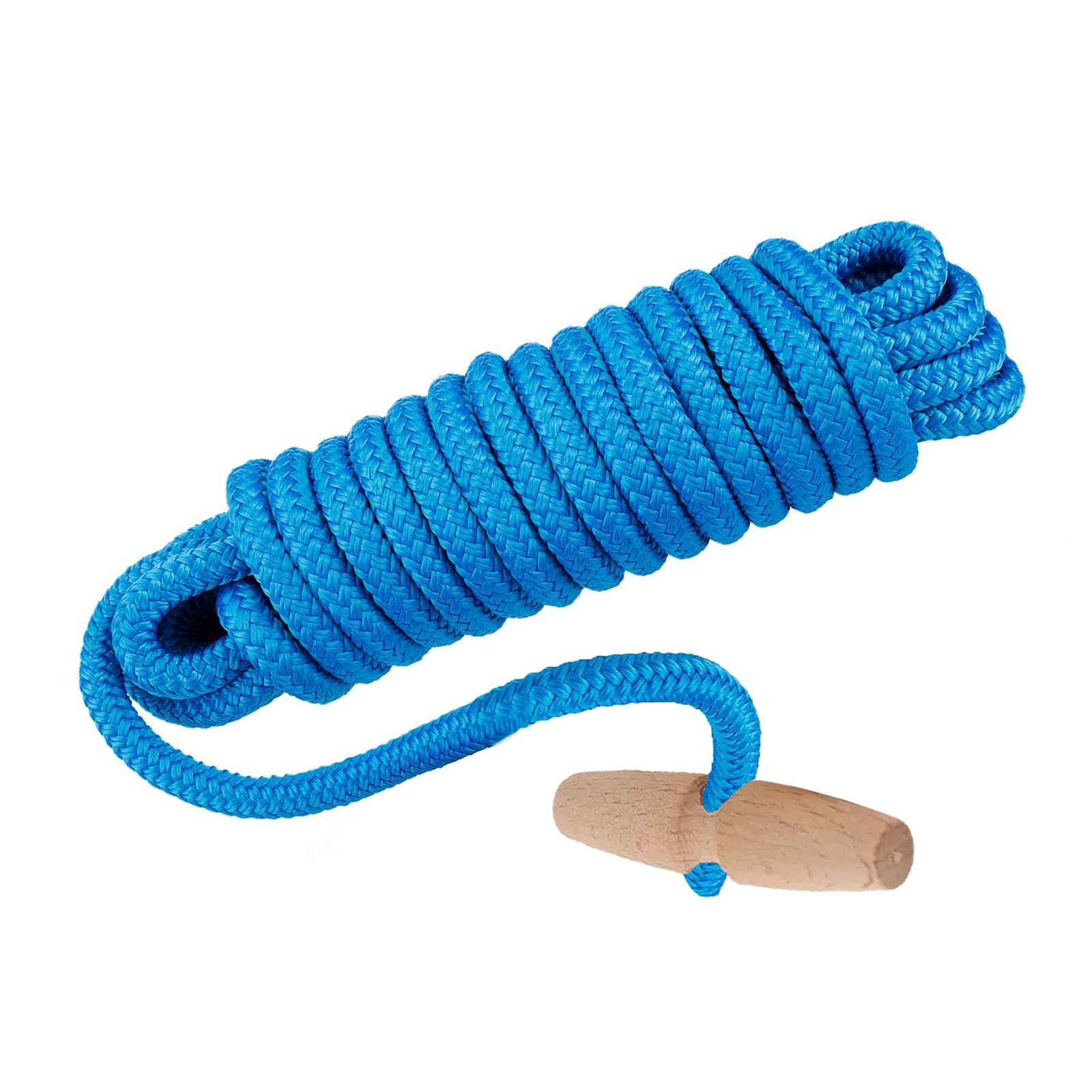 Photo 1 of PR-20 Tree Pruner Rope Replacement, for Jameson Fiscar Big Mouth Manual Pole Saw & Tree Pruner,20 feet Long with a 5/16 inch Diameter(with Wooden Handle)