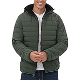 Pioneer Camp Men's Winter Puffer Jacket Sherpa Lined Hooded Water Resistant Midweight Warm Insulated Quilted Down Coat Parka