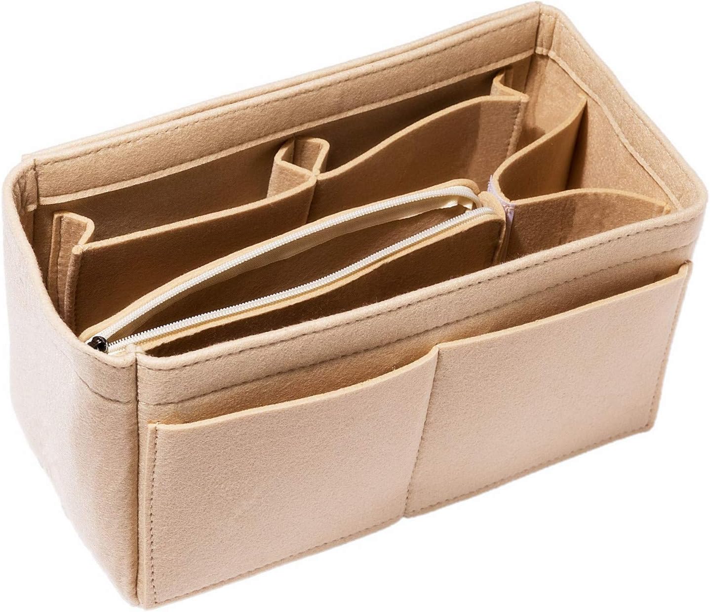 HEALTHLOVE Felt Insert Bag Organizer Purse Organizer Include Zipper Purse for Handbag Choice 3 Size