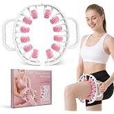 Lymphatic Drainage Massager &amp; Cellulite Massage Tool, Fascia Blaster Leg Roller, Deep Tissue Myofascial Massager, Cellulite Roller for Legs, Body Roller with 12 Rolling Wheels, Manual Fascia Tool