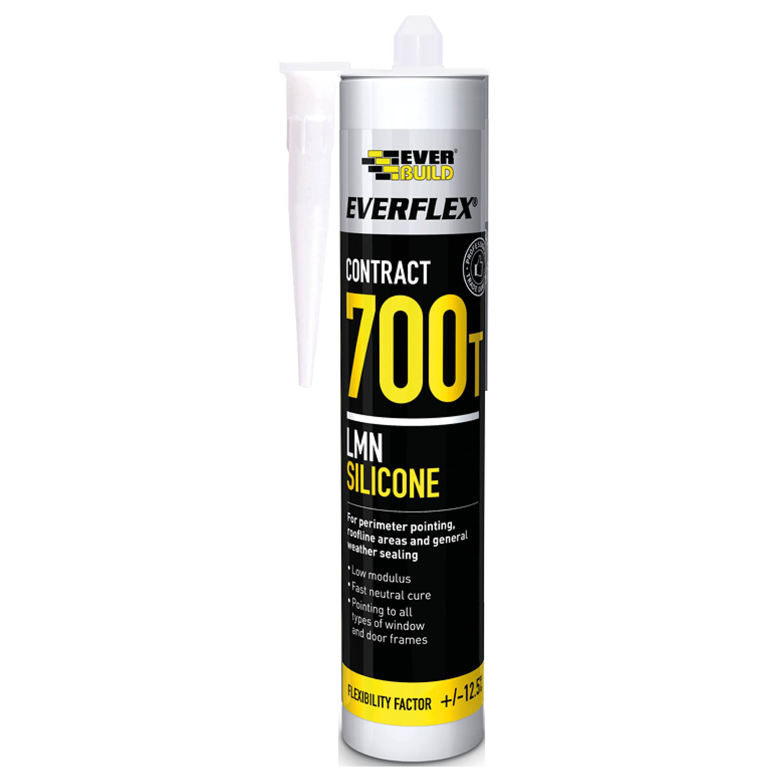 Everbuild 700TTR PVCU and Roofing Silicone Sealant 700T C3 - Translucent