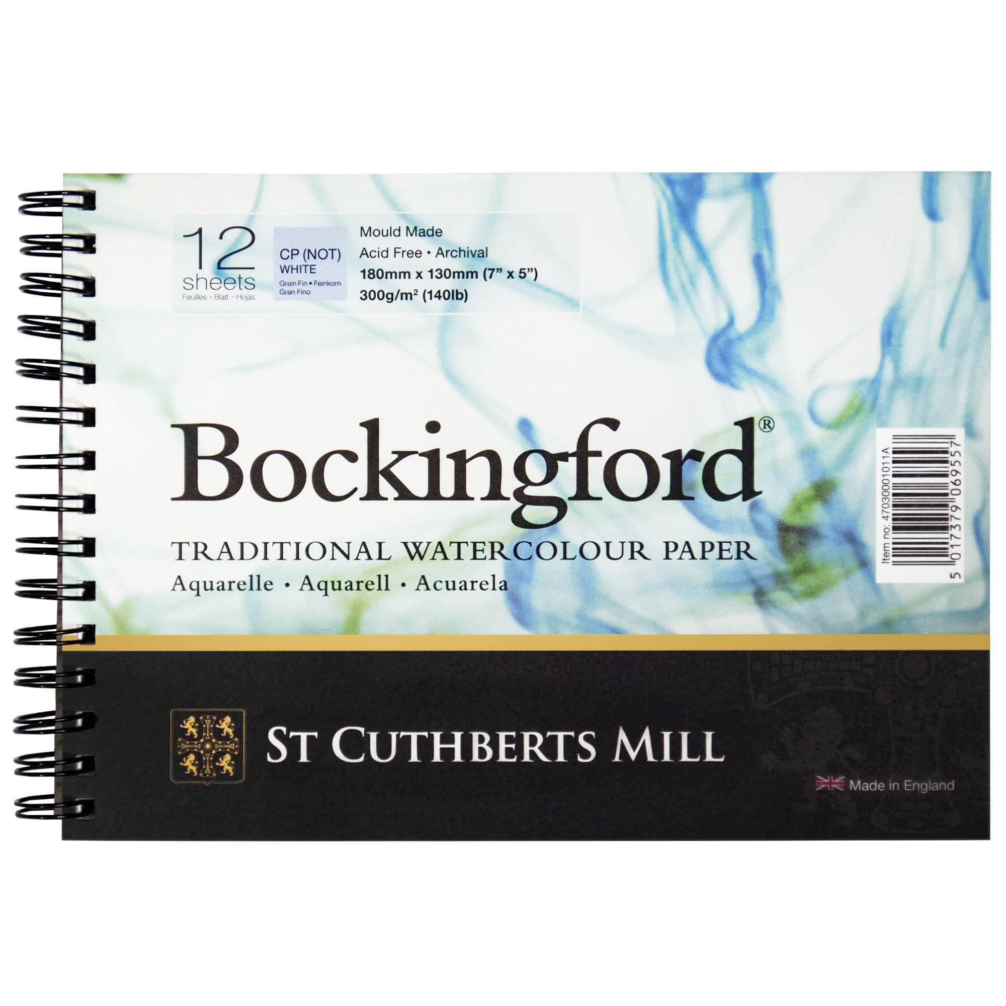 Bockingford 300gsm Spiral Pad 7" x 5" (180 x 130mm)