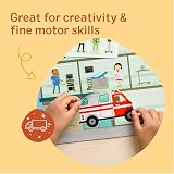 Melissa & Doug Reusable Sticker Book My Town Plane Activities Toddlers view 6