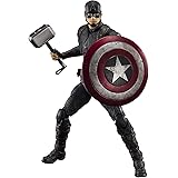TAMASHII NATIONS S.H. Figuarts Captain America -Final Battle Edition - Avengers: Endgame, Multi, Approx. 150 mm