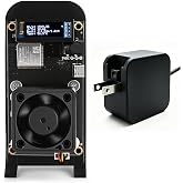 1.2-1.5TH/s Solo Bitcoin Miner Black with BM1370 ASIC Chip, Open Source | Compatible with AxeOS, ESP32 2.4GHz WiFi, OLED Display, SHA-256 Desktop Bitcoin Mining Machine - Home Crypto Mining Rig