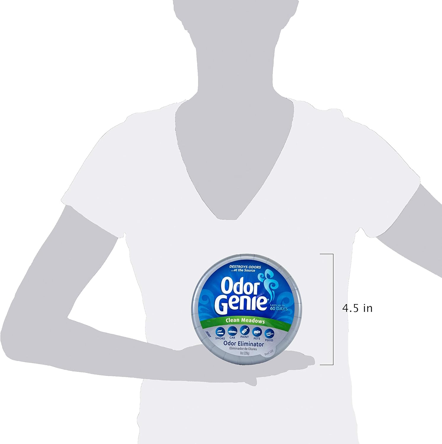 Odor Genie - Odor Eliminator with Clean Meadows Fragrance - 8 oz.: Home & Kitchen