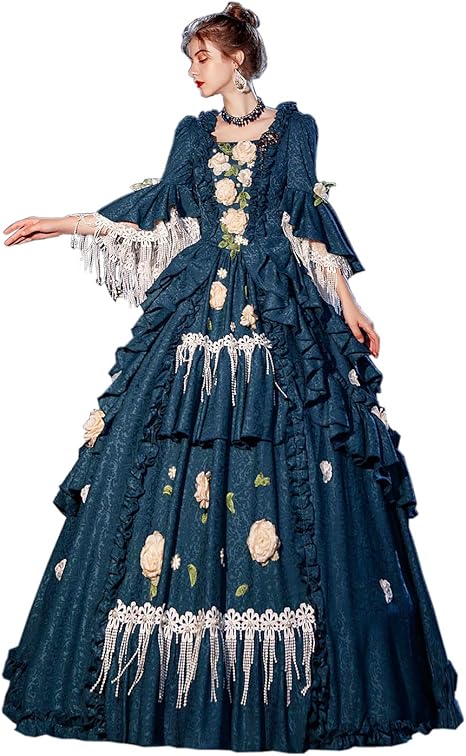 Amazon Kemao ビクトリア朝ロココドレス インスピレーションメイデンコスチューム 中世ドレス ルネッサンスコスチューム 仮面舞踏会ドレス Us サイズ Xx Large ファッション小物 通販